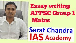 APPSC group 1 mains essay writing strategy