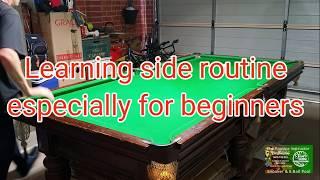 Tutorial 8Ball & Snooker Learning side routine. Especially for beginners.