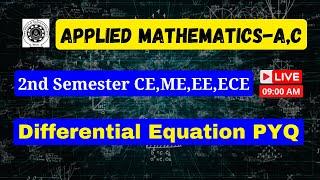 Differential Equation PYQ for Bihar Polytechnic 2nd Semester (Applied Mathematics A,C)