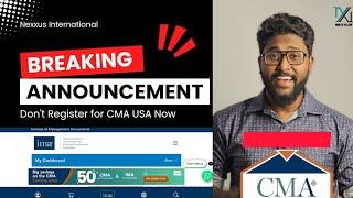 Don't Register or Renew for CMA USA now  | Big Discount is coming 