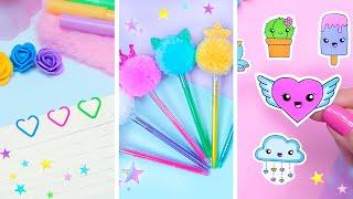 DIY Paper crafts / School hacks / How to make Stickers / Pen decoration ideas / School crafts