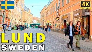  SWEDEN, LUND - Virtual walking tour 4K HDR 60fps