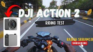 DJI Action 2 camera || Raw Footage || Rajesh Sriramoju #dji #djiaction2 #riding #test