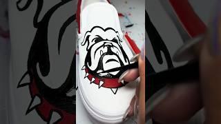 School Spirit! #customartist #sneakerartist #handpainted #painter #paintedvans #schoolspirit #artist