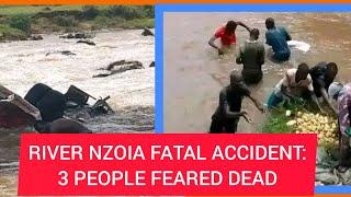 RIVER NZOIA Fatal Accident at KABURENGO Bridge || 3 people feared Dead after lorry PLUNGES in NZOIA