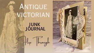 SOLD - Antique Victorian Junk Journal- Flip Through by Hyperstamper