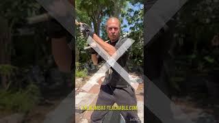 Reverse X-Pattern | How to Martial Arts Weapons technique FMA | Arnis 4 Strike combo  #kalisticks