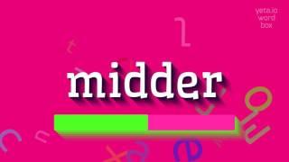 How to say "midder"! (High Quality Voices)