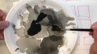 Ink Wash BASIC techniques - mixing tones