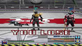 Kamen Rider Kabuto (PS2) Kagami (Hyper Gatack) vs Hyper Kabuto and Caucasus