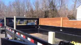 Building Wood Sides On The New Dump Trailer