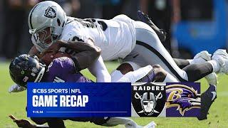 Raiders ERASE 10-point deficit in 4th quarter for comeback win over the Baltimore Ravens