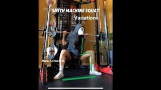 Smith machine Squats variations，The best GYM HACK for beginners