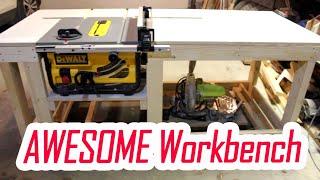 Easy DIY Workbench with Dewalt Table Saw DWE7480 Insert | Part 1 | JURO Workshop