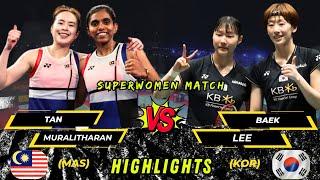 Amazing  Pearly Tan/Thinaah Muralitharan vs Baek/Lee Before the 2024 denmark Open badminton