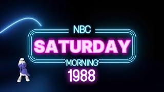 NBC Saturday Morning Line Up with Commercials (1988) Fall