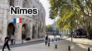 Nîmes , France’s little Rome, Walking Tour 4K 60fps, October 31, 2024 City Walk