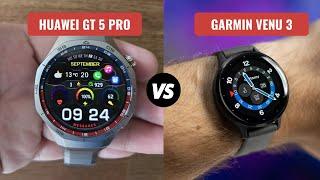 Garmin Venu 3 vs Huawei Watch GT 5 Pro : What is the difference?