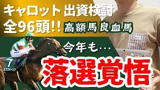 【一口馬主】キャロットクラブ出資検討！今年も落選覚悟…全96頭、気になる4頭、エフフォーリア全妹、高額馬、良血馬他