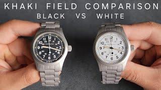 Hamilton Khaki Field Comparison - Black vs White