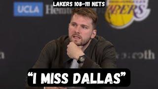 Luka Doncic REQUESTS TRADE after embarrassing loss - Post Game Interview - Lakers vs Nets