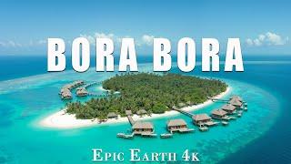 BORA BORA 4K UHD – Entdecken Sie das kristallklare Wasser mit beruhigender Musik