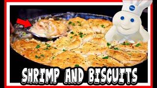 ONE PAN Cajun Shrimp & Biscuit Casserole! - Easy Recipe!!