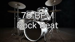 79 BPM Punchy Rock Drum Beat for Guitar, Bass and Instrumental Practise