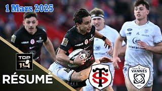 TOP 14: Résumé partie complète Stade Toulousain  vs RC Vannes : J18 - Saison 24/25