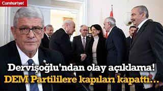 #SONDAKİKA Müsavat Dervişoğlu'ndan olay açıklama! DEM Parti'nin İmralı heyetine kapıları kapattı...