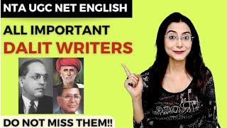 Top 10 Dalit Writers + Works || NTA UGC NET Preparation #englishliterature #studysmart