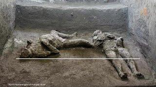 Bodies of man and his slave unearthed from ashes at Pompeii