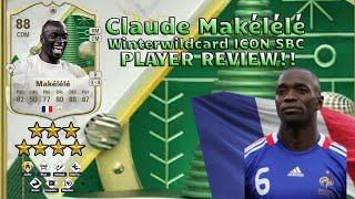 Claude Makélélé Player REVIEW!! Winterwild card ICON SBC!! . FC 25 Ultimate Team