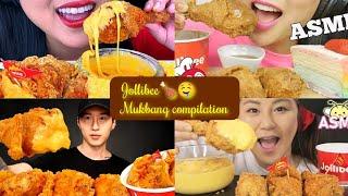 JOLLIBEE CHICKEN MUKBANG COMPILATION|Asmr jollibee chicken joy mukbang|