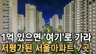 1억 있으면 여기로 가라. 서울에서 가장 싼 아파트 TOP7. 서울 2억대 20평대 [부동산 전망 부동산 하락 부동산 폭락 서울 아파트 매매 투자 GTX]