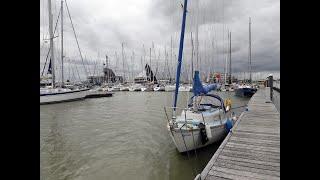 Summer North Sea crossing in a 22 foot sailing boat, UK to Belgium.