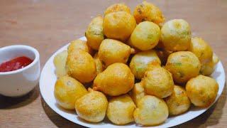 PURE VEGETABLE FLUFFY BALLS ! BEST SNACK RECIPE FOR VEGETARIAN PEOPLES