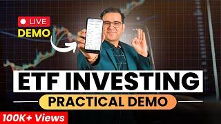 ETF LIVE Investing Strategy | PRACTICAL DEMO | Sanjay Kathuria