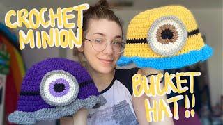 Crochet Minion Bucket Hat Tutorial | Beginner Friendly | DIY