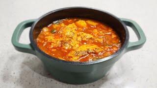 집에 고추참치가 있다면 지금당장 순두부 없이 순두부찌개 만드는법