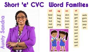 Blending | Short 'e' CVC Words |Rhyming Words | Spelling |  Phonics | Phonemic Awareness |Listening