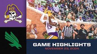 Game Highlights: East Carolina vs North Texas (Nov. 23, 2024)