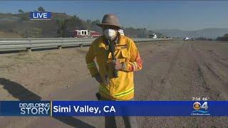 Reporter Live From Simi Valley, CA Where Wildfires Threatening Reagan Presidential Library