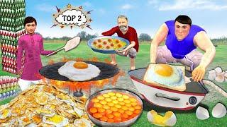 1000 Eggs IronBox Bread Omelette Cooking Egg Fry Hindi Kahani Hindi Moral Stories Funny Comedy Video