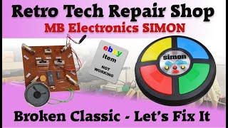 MB Electronics SIMON game repair. Original model from 1978 that needs our attention.