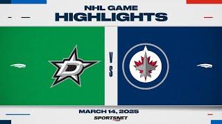 NHL Highlights | Stars vs. Jets - March 14, 2025