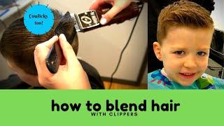 HOW TO BLEND HAIR WITH CLIPPERS - perfect fade in 4 minutes