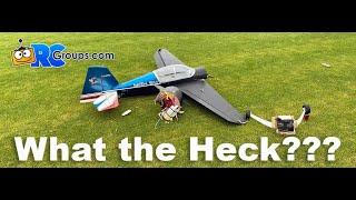 RC Airplane Crash - Nose Falls Off!