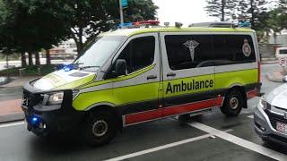 Queensland Ambulance Service responding in Surfers Paradise, Gold Coast