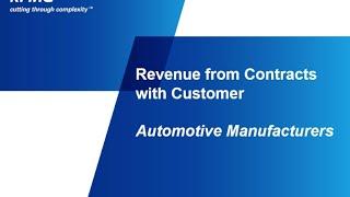 Revenue from Contracts with Customer: Automotive Manufacturers